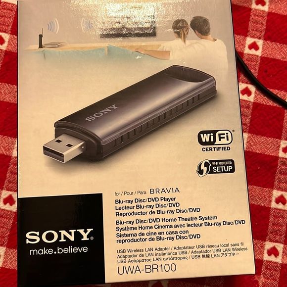 Sony wireless wi if certified LAN adapter blue ray disc dvd home theatre system - Picture 1 of 3